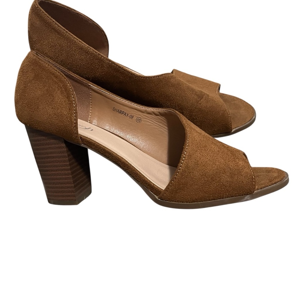 Refresh size 10 women’s open toe wedge heel